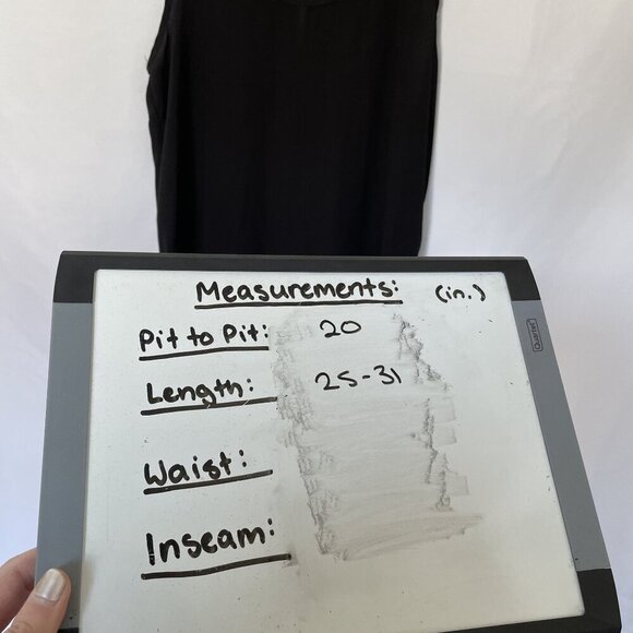 Anthropologie Pleione Black Sleeveless High-Low Hem Blouse L lightweight top - Picture 7 of 9